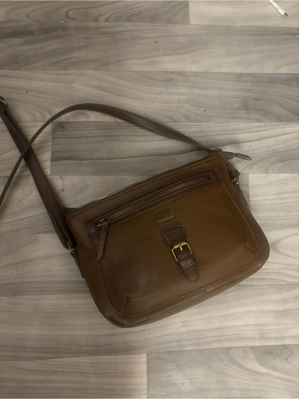 Brown Leather Crossbody Bag